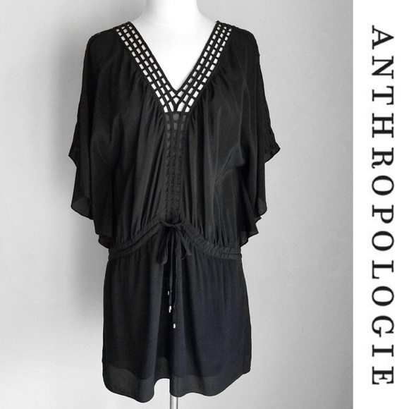 Anthropologie Dresses & Skirts - Anthropologie Leifsdottier Silk Kimono Mini Dress